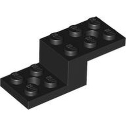 LEGO part 79180 BRICK 1X2X1 1/3 W/ 2 PLATES 2X2 in Black