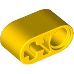 LEGO part 60483 Technic Beam 1 x 2 Thick with Pin Hole and Axle Hole in Bright Yellow/ Yellow