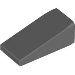LEGO part 5404 Slope 18° 2 x 1 x 2/3 in Dark Stone Grey / Dark Bluish Gray
