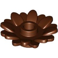 LEGO part 6901 Plant, Sunflower 2 x 2 with 16 Petals in Reddish Brown