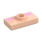 Plate Special 1 x 2 with 1 Stud (Jumper) with Dark Pink Ovals/Cheeks print