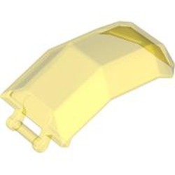 LEGO part 11289 Windscreen 4 x 4 x 4 2/3 with Handle in Transparent Yellow/ Trans-Yellow