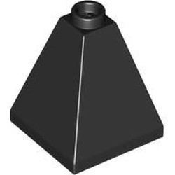LEGO part 3688 Slope 75° 2 x 2 x 2 Quadruple Convex in Black