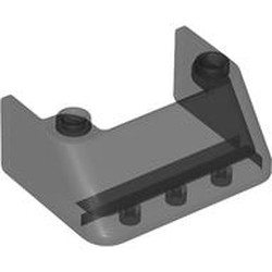 LEGO part 2437 Windscreen 3 x 4 x 1 1/3 with 2 Studs on Top in Trans-Black