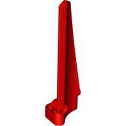 LEGO part 5742 Technic Panel Fairing Long Smooth Inverted, Side B # 41 in Bright Red/ Red