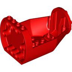 LEGO part 92847 Aircraft Fuselage Curved Forward 6 x 9 x 4 1/3 Bottom in Bright Red/ Red