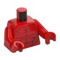 Torso, Dark Red Muscles print, Red Arms and Hands
