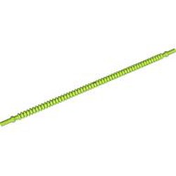 LEGO part 57539 Flexible Ribbed Hose 8mm Ends 19L in Bright Yellowish Green/ Lime