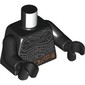 Torso, Dark Bluish Grey Armor, Bat Lines, Copper Utility Belt print, Black Arms and Hands