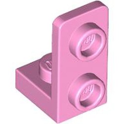 LEGO part 73825 Bracket 1 x 1 - 1 x 2 Inverted in Light Purple/ Bright Pink