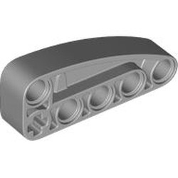 LEGO part 80286 Technic Beam 2 x 5 L-Shape with Quarter Ellipse Thick in Medium Stone Grey/ Light Bluish Gray
