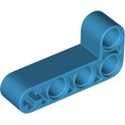 LEGO part 32140 Technic Beam 2 x 4 L-Shape Thick in Dark Azure