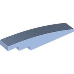 LEGO part 6801 Slope Curved 1 x 6 in Light Royal Blue/ Bright Light Blue