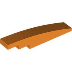 LEGO part 6801 Slope Curved 1 x 6 in Bright Orange/ Orange