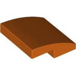 LEGO part 15068 Slope Curved 2 x 2 x 2/3 in Reddish Orange