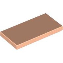 LEGO part 87079 Tile 2 x 4 with Groove in Light Nougat