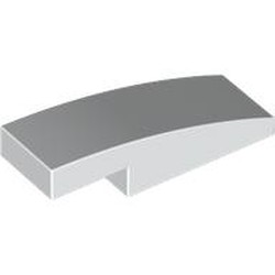 LEGO part 7302 Slope Curved 3 x 1 x 2/3 in White