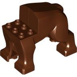 LEGO part 112027 Creature Body Part, Dog Body in Reddish Brown