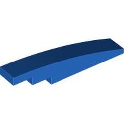 LEGO part 6801 Slope Curved 1 x 6 in Bright Blue/ Blue