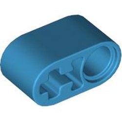LEGO part 60483 Technic Beam 1 x 2 Thick with Pin Hole and Axle Hole in Dark Azure