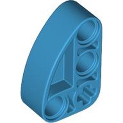 LEGO part 71708 Technic Beam 2 x 3 L-Shape with Quarter Ellipse Thick in Dark Azure