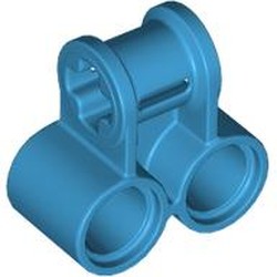 LEGO part 32291 Technic Axle and Pin Connector Perpendicular Double in Dark Azure