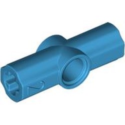 LEGO part 32034 Technic Axle and Pin Connector Angled #2 - 180° in Dark Azure