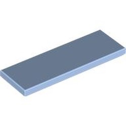 LEGO part 69729 Tile 2 x 6 in Light Royal Blue/ Bright Light Blue