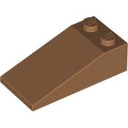 LEGO part 30363 Slope 18° 4 x 2 in Medium Nougat
