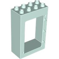 LEGO part 92094 Duplo Door Frame 2 x 4 x 5 in Aqua/ Light Aqua