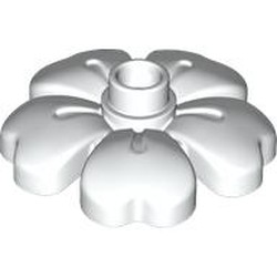 LEGO part 84195 Duplo Plant, Flower with 1 Top Studs in White