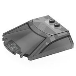 Windscreen 6 x 6 x 1 1/3 with Dark Bluish Grey Cockpit, White Squares print