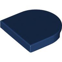 LEGO part 5520 Tile Round 2 x 2 Half Circle in Earth Blue/ Dark Blue