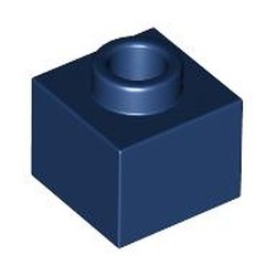 LEGO part 86996 Plate 1 x 1 x 2/3 with Open Stud in Earth Blue/ Dark Blue