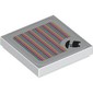 Tile 2 x 2 with Sweets Wagon and Barcode Print (Sticker)