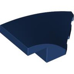 LEGO part 6929 Slope Curved 4 x 2 with Stud Notch Right in Earth Blue/ Dark Blue