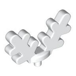 LEGO part 1613 Headwear Accessory Antlers in White