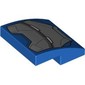 Slope Curved 2 x 2 x 2/3 with Iron Man Mark 38 Mask print