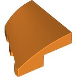 LEGO part 5093 Slope Curved 2 x 2 with Stud Notch Right in Bright Orange/ Orange