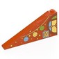 Slope 25° 1 x 8 x 3 with Stars, Garland, Bunny and Half Stained Glass Round Window print