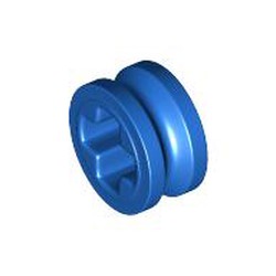 LEGO part 32123b Technic Bush 1/2 Smooth with Axle Hole Semi-Reduced in Bright Blue/ Blue