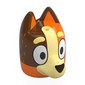 Minifig Head Special, Bluey with Bright Light Yellow Nose, Reddish Brown Side (Chilli)