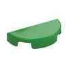 Bright Green Tile Round 1 x 2 Half Circle