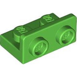 LEGO part 99780 Bracket 1 x 2 - 1 x 2 Inverted in Bright Green