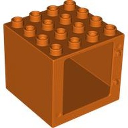 LEGO part 11345 Duplo Building Door Frame 4 x 4 x 3 in Reddish Orange