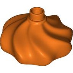 LEGO part 18918 Duplo Cake Swirl Decoration with Top Stud in Reddish Orange