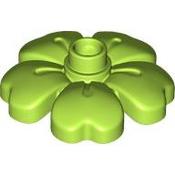 LEGO part 84195 Duplo Plant, Flower with 1 Top Studs in Bright Yellowish Green/ Lime