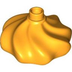LEGO part 18918 Duplo Cake Swirl Decoration with Top Stud in Flame Yellowish Orange/ Bright Light Orange