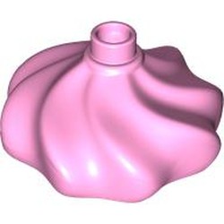 LEGO part 18918 Duplo Cake Swirl Decoration with Top Stud in Light Purple/ Bright Pink