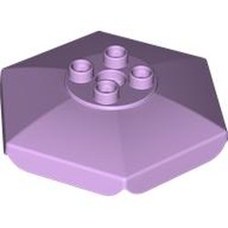 LEGO part 92002 Duplo Umbrella / Parasol Top with Axle Hole [Plain] in Lavender